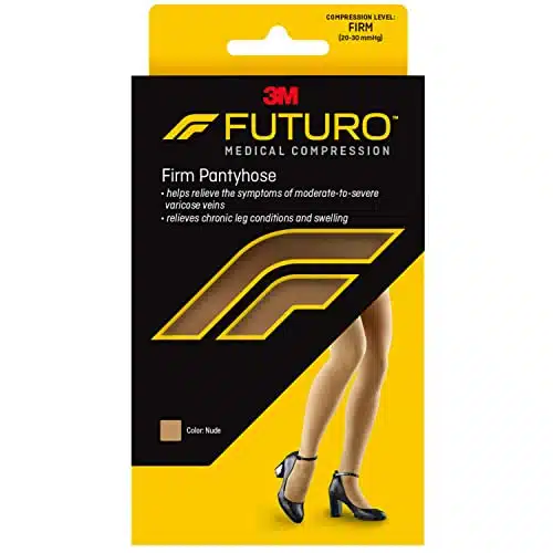 Futuro Firm Pantyhose, Large, Nude (Mmhg)