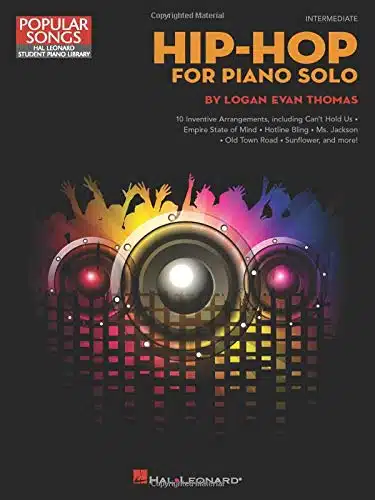 Hip Hop For Piano Solo Intermediate Level Piano Solos (Popular Songs; Hal Leonard Student Piano Library)