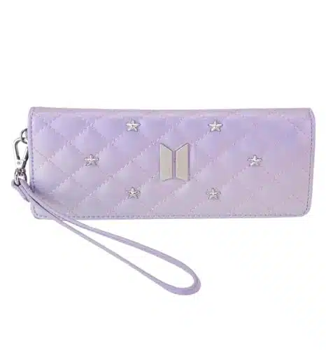 Loungefly Bts Logo Iridescent Purple Flap Wallet