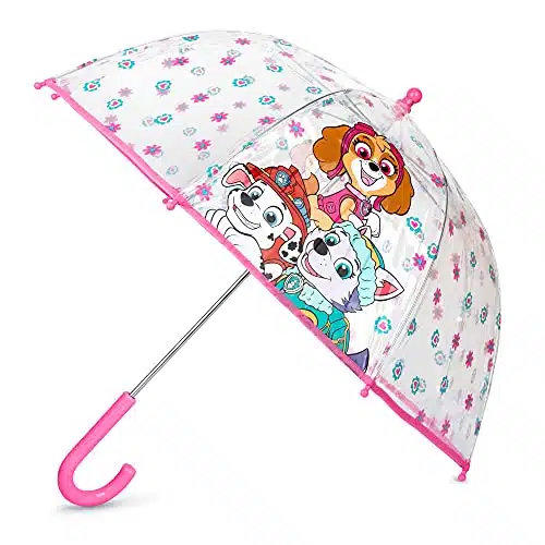 Abg Accessories Abg Girls Kids Clear For Rainâ Girl'S,Â Transparent With An Easy Grip Handle, Dome Windproof, Ag Bubble Umbrella, Paw Patrol, Age