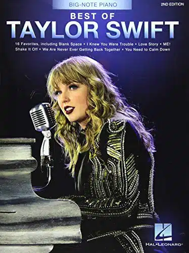 Best Of Taylor Swift   Nd Edition Big Note Piano Easy Songbook With Lyrics (Pig_Note Piano)