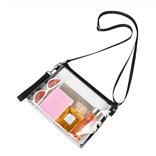 Clear Crossbody Purse Bag Stadium Approved Clear Tote Bag For Work Concert Sports