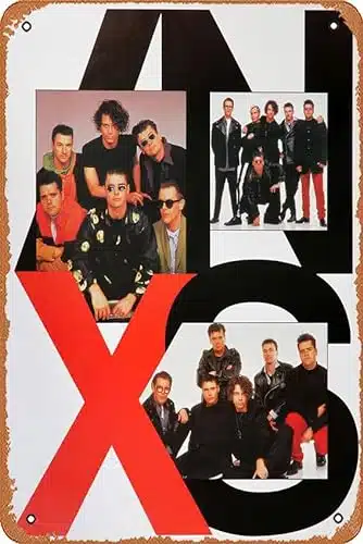 Inxs, Poster Tin Metal Sign Retro Wall Decor For Home Cafes Office Store Pubs Club Sign Gift X Inch