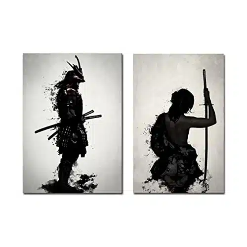 Japanese Samurai And Women In Warring States Period Decorative Background Mural Cafe Restaurant Bar Bedroom Decorative Set Of Ï¼In X In)ÃNo Frameã