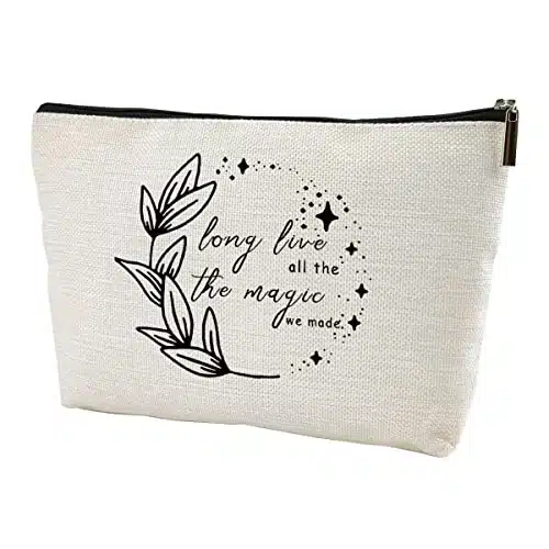 Lanbaihe Long Live Lyrics Makeup Bag Gift, Inspired Makeup Bag Music Lover Gift Song Lyrics Gift Folklore Gift Speak Now Album Makeup Bag   Long Live, The Magic We Make