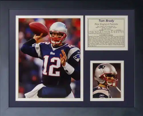 Legends Never Die Tom Brady Home Framed Photo Collage, X Inch, Black