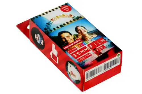 Lomography Mm Iso Fine Color Negative Film   Rolls In A Pack (Red)