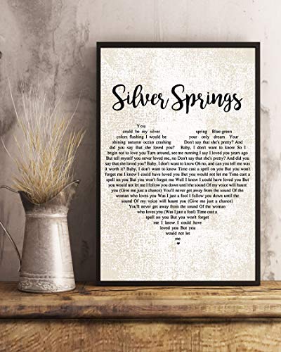 Mattata Silver Springs Lyrics Poster Print (X )