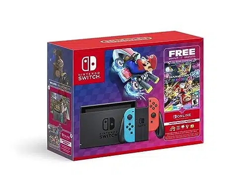 Nintendo Switchâ¢ Mario Kartâ¢ Deluxe Bundle (Full Game Download + O. Nintendo Switch Online Membership Included)