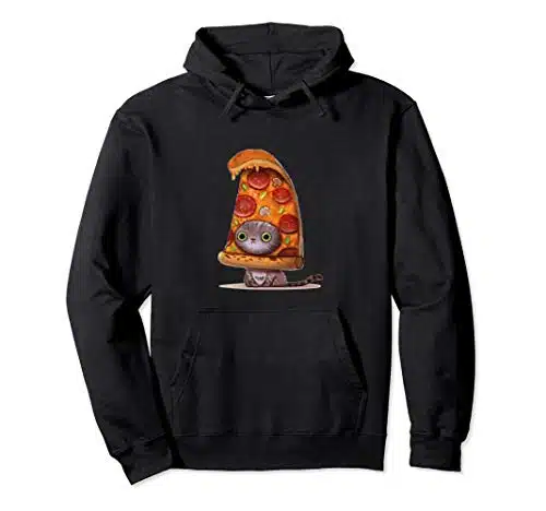 Pizza Cat Hoodie   Cute Breaded Internet Meme Kitten Hoodie