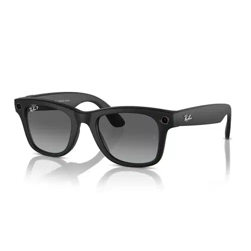 Ray Ban Meta   Wayfarer (Standard) Smart Glasses   Matte Black, Polarized Gradient Graphite