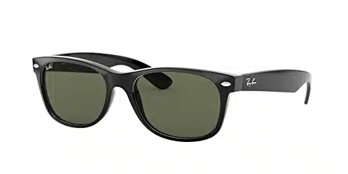 Ray Ban Rbnew Wayfarer Square Sunglasses, Blackg Green, Mm