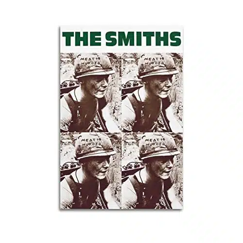 The Smiths Meat Is Murder Music Poster Posters For Room Aesthetic Canvas Wall Art Bedroom Decor Xinch(Xcm)