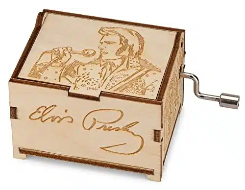 Thelaser'Sedge, Elvis Presley Mini Personalizable Music Box   Can'T Help Falling In Love   Std