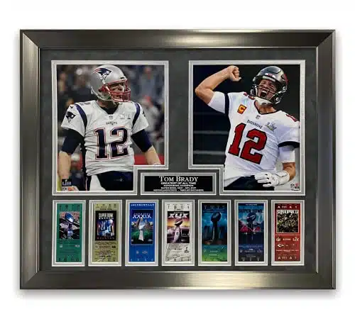 Tom Brady Ay Super Bowl Unsigned Photos Framed To X