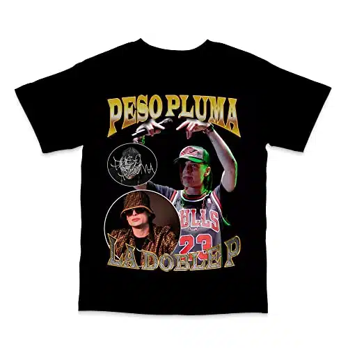 Blnklv Peso Pluma Corridos Tumbados Mexico Belicos Vintage T Shirt (As, Alpha, L, Regular, Regular, Peso Pluma)