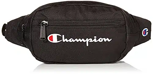 Champion Unisex Adult Waist Pack, Blackwhite Logo, One Size Us