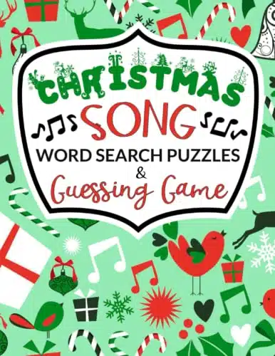 Christmas Song Word Search Puzzles &Amp; Guessing Game Guess The Holiday Music, Carols, &Amp; Hymns From Their Lyrics