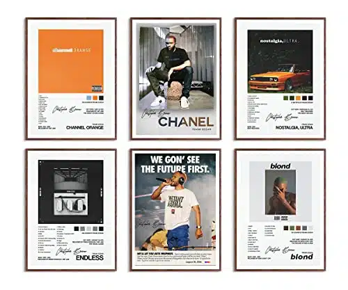 Frank Ocean Music Album Cover Poster Print Canvas Wall Art Limited Signed Blond Poster Room Aesthetic Set Of Dorm Decor Xinch Unframed