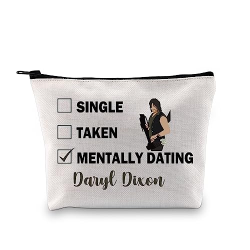 Gtup Zombie Tv Series Inspired Gift Mentally Dating Daryl D Makeup Bag Daryl D Fan Cosmetic Bag Daryl D Merch (Daryl D Mb)