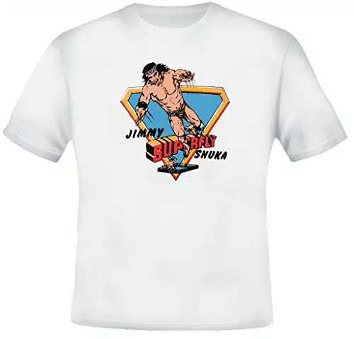 Jimmy Superfly Snuka Retro Wrestling T Shirt Xl White