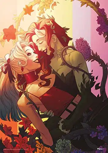 Mightyprint Dc Comics  Justice League  Harley Quinn And Poison Ivy  Celebrate Pride  Lgbtq+  Durable  X All Art  Not Made Of Paper  Officially Licensed Collectible