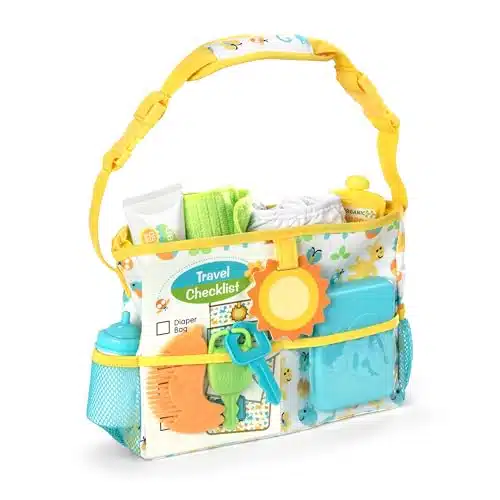 Melissa &Amp; Doug Mine To Love Travel Time Play Set For Dolls With Diaper Bag, Bottle, Sunscreen, More (Pcs)   Baby Doll Accessories, For Kids Ages +