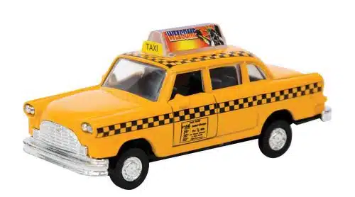 Schylling Nyc Taxi In Yellow With Pullback Action