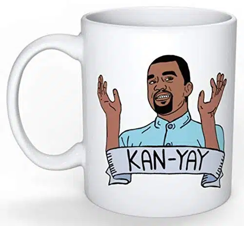 Skyline  Kanye West Mug (Kim Kardashian, Jay Z, Rapper, Drake, Rap, Snoop Dogg, Eminem, Funny Gift, Yeezy, Ye, Dr Dre, Cardi B, Chance), Oz Ceramic Coffee Novelty Mugcup, Gift Wrap Available