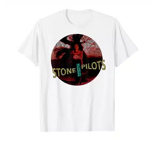 Stone Temple Pilots  Core Circle On White T Shirt