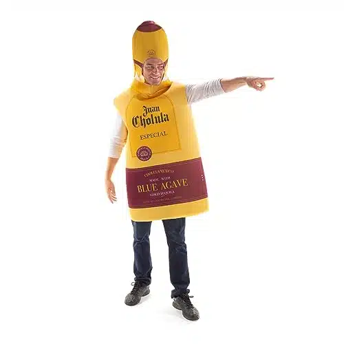 Top Shelf Bottle Costume   Slip On Halloween Costume For Women And Men   One Size Fits All   Tequila Bottle Costume