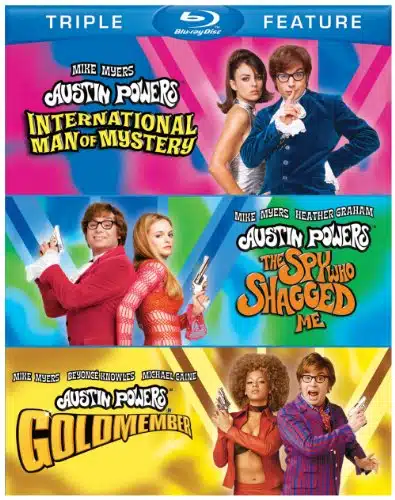 Austin Powers Triple Feature (International Man Of Mystery  The Spy Who Shagged Me  Goldmember) [Blu Ray]