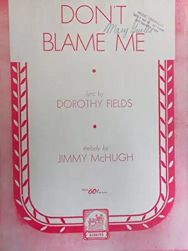 Don'T Blame Me