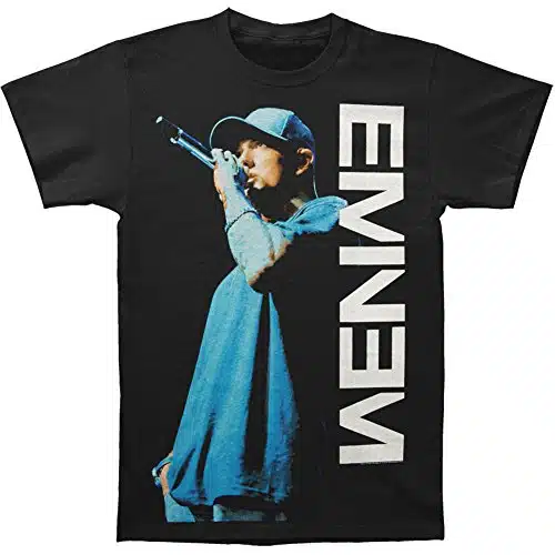 Eminem On The Mic Shirt   Black   New! (Large)