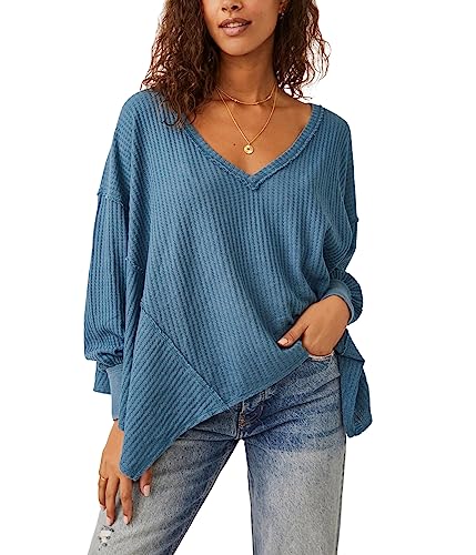 Free People Coraline Thermal Legion Blue Md (Women'S )