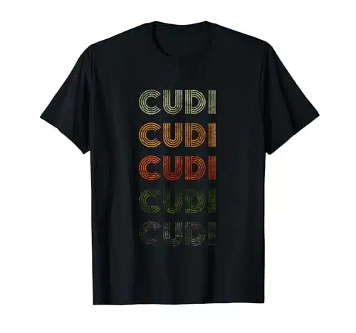 Love Heart Cudi Tee Grunge Vintage Style Black Cudi T Shirt