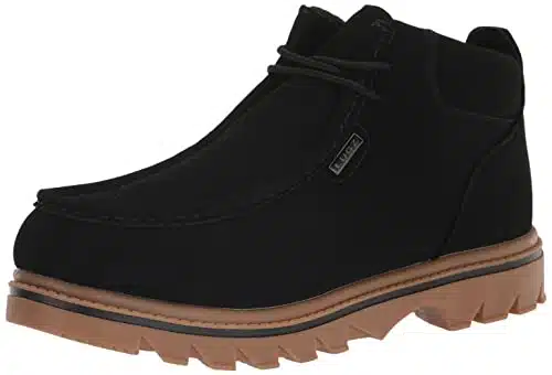 Lugz Men'S Fringe Classic Moc Toe Chukka Fashion Boot, Blackgum,