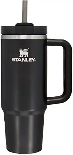 Stanley Quencher Hflowstate Stainless Steel Vacuum Insulated Tumbler With Lid And Straw For Water, Iced Tea Or Coffee, Smoothie And More, Black Glow, Oz