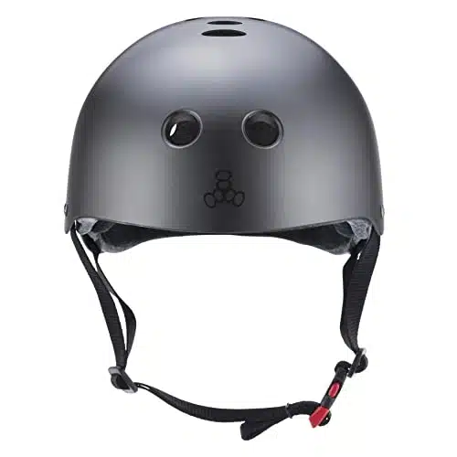 Triple Eight The Certified Sweatsaver Helmet For Skateboarding, Bmx, And Roller Skating, Mike Vallely Signature Edition, Smallmedium