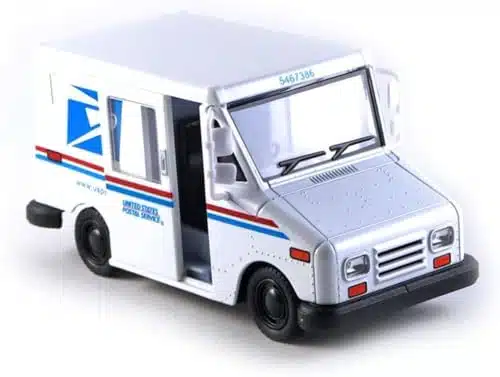 United States Postal Mail Truck Usps Llv Scale Die Cast Metal Inch Model Toy