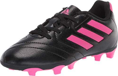 Adidas Boys Goletto Vii Fg J Football Shoe, Core Blackshock Pinkshock Pink, Little Kid Us