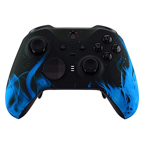 Atts Elite Series Controller Modded   Custom Pro Rapid Fire Mod   For Xbox One Series X S Wireless &Amp; Wired Pc Gaming   Blue Flames