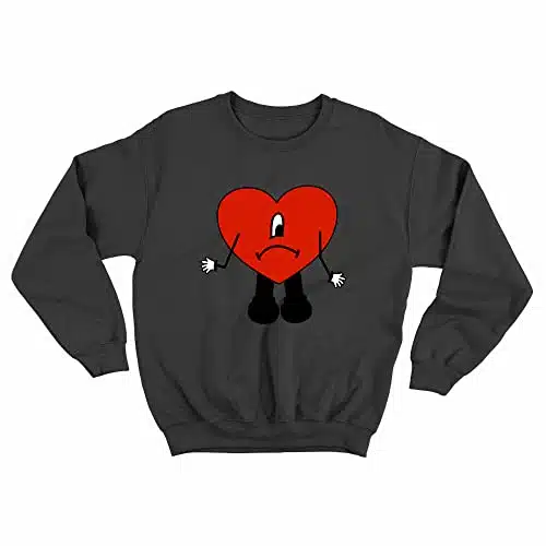 Bad Bunny Sweatshirt, Swoosh With Heart, Tour El Conejo Malo, Un Verano Sin Ti, Titi Me Pregunto, Corazon, Graphic Sweatshirt, Conejo Malo.