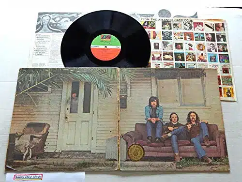 Crosby, Stills & Nash (Self Titled)   Atlantic Records   Used Vinyl Lp Album   Pressing Sd Broadway Labels W Lyrics Insert   Long Time Gone   Bye Byes   Marrakesh Express