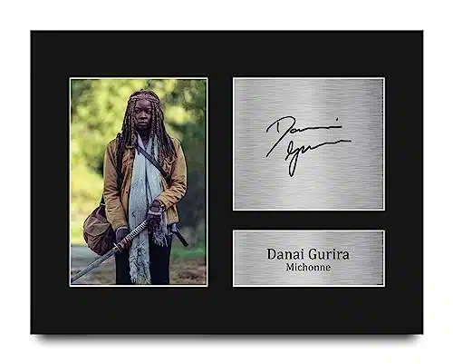 Hwc Trading Danai Gurira The Walking Dead Michonne Gifts Printed Signed Autograph Picture For Tv Show Fans   Us Letter Size