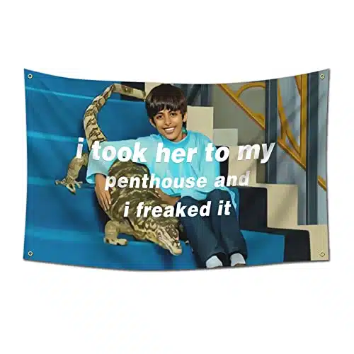 I Took Her To My Penthouse Ravi Flag For Room Xfeet College Dorm Room Man Cave Frat Wall Outdoor Decor Flag With Brass Grommets Room Decor