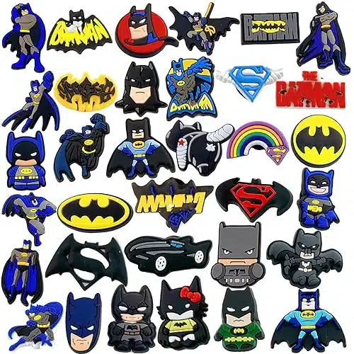 Kyhepot Pcs Bat Shoe Charms Pvc Pins Cartoon Designer For Decoration Slides Bracelet Clog Sandals Wristband Party Favor