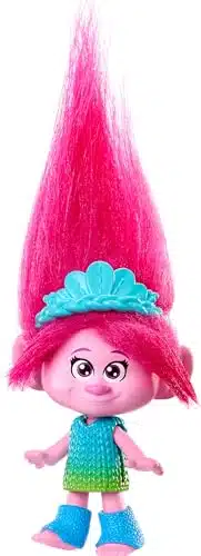 Mattel Dreamworks Trolls Band Together Queen Poppy Small Doll With Removable Outfit & Plush Hair, Toys Inspired By The Movie