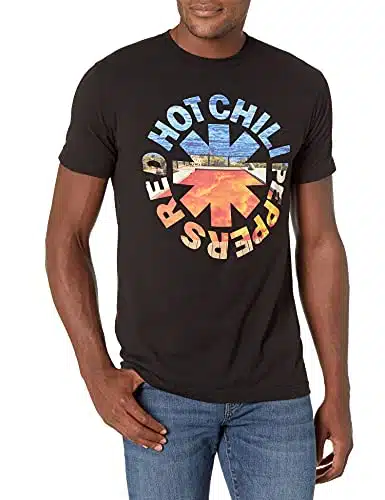 Red Hot Chili Peppers Men'S Official Californication Asterisk T Shirt, Black, Medium