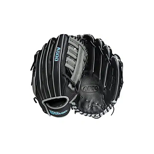 Wilson A Utility Youth Baseball Glove   Right Hand Throw, Blackgreyblue